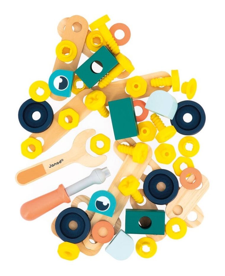 Janod, Brico'kids, zestaw konstruktora, 50 elementów