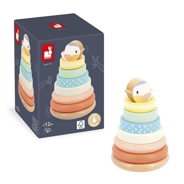 Janod, Gniazdko Pure, piramida, drewniana