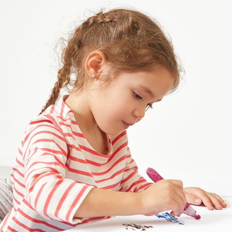 Janod, klej z brokatem, w tubkach, 9 kolorów