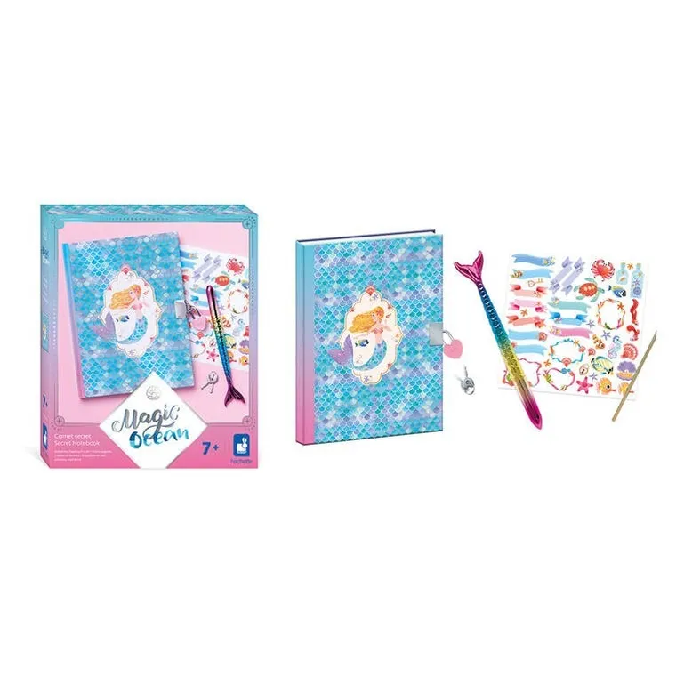 Janod, Magic Ocean, Sekretny notes, zestaw kreatywny, 7+