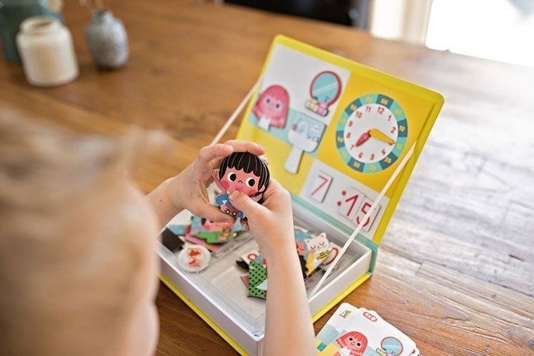 Janod, Magneti’book, Uczę się zegarka, magnetyczna układanka