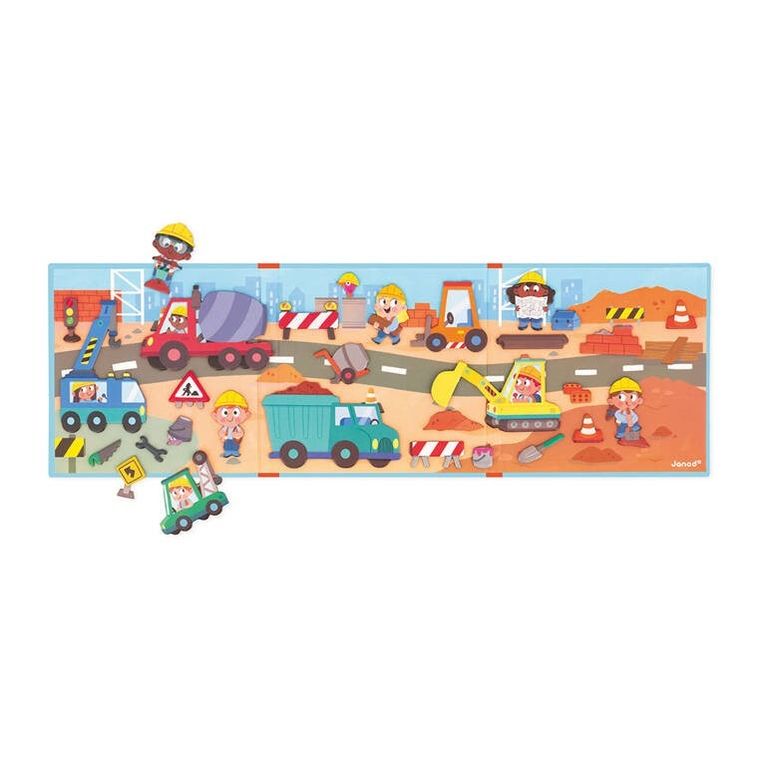 Janod, Magneti’stories, Plac budowy, magnetyczna układanka