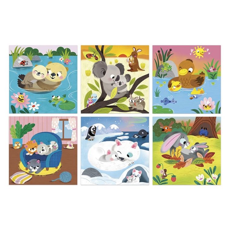 Janod, My arts & crafts, zestaw kreatywny, kolorowanka wodna, urocze zwierzątka