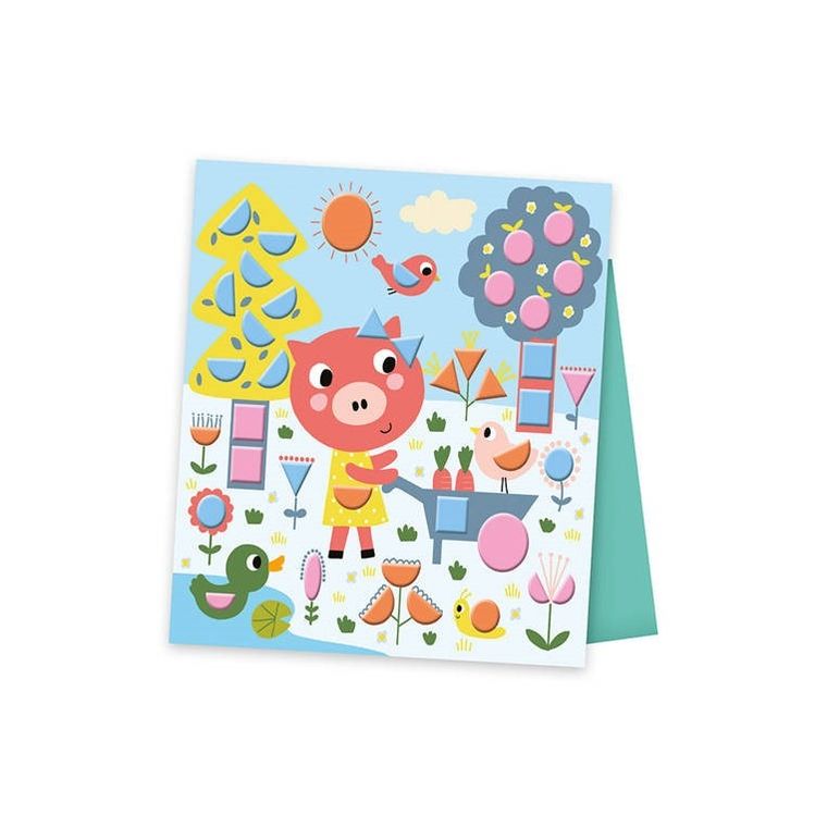 Janod, Naklejki geometryczne, zestaw kreatywny