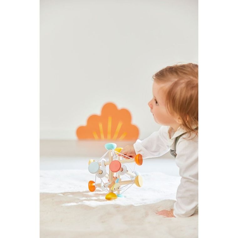 Janod, Pure, piłka sensoryczna, drewniana