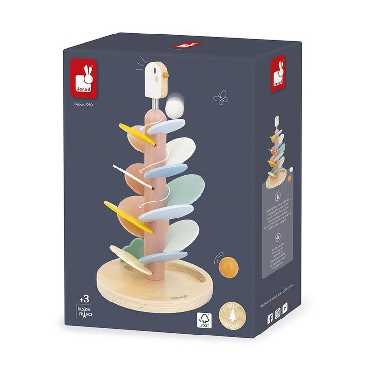 Janod, Sweet Cocoon, drewniany kulodrom, ptaszek