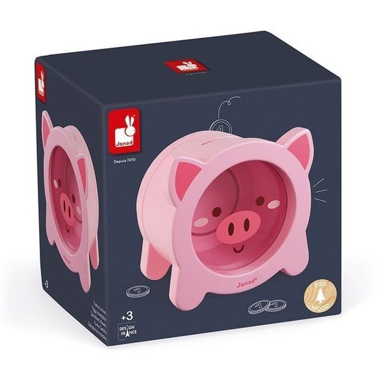 Janod, Świnka, drewniana skarbonka