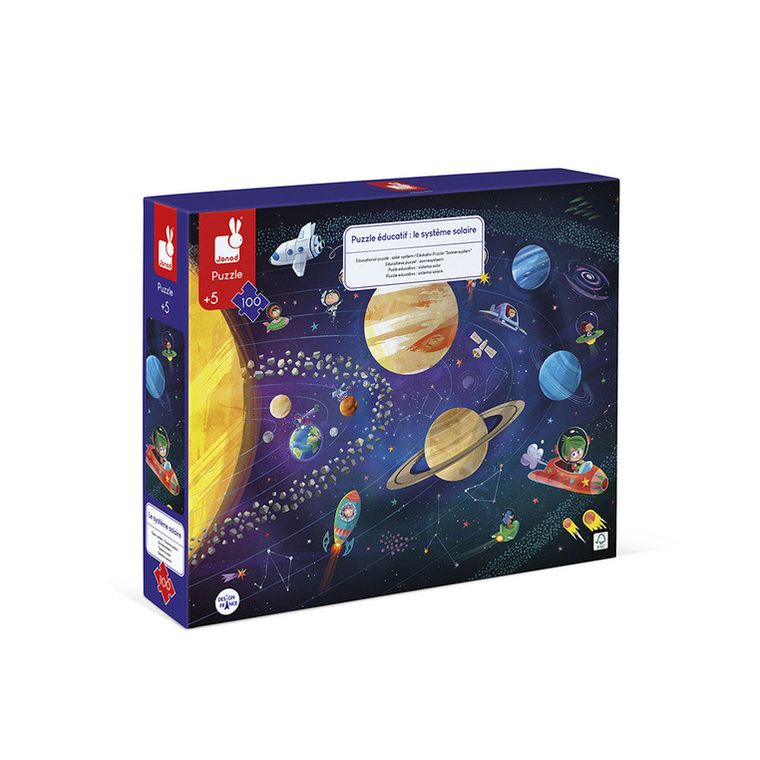 Janod, Układ słoneczny, puzzle, 100 elementów