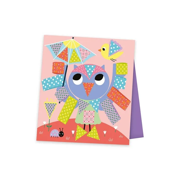 Janod, Wycinanki przyklejanki, zestaw kreatywny