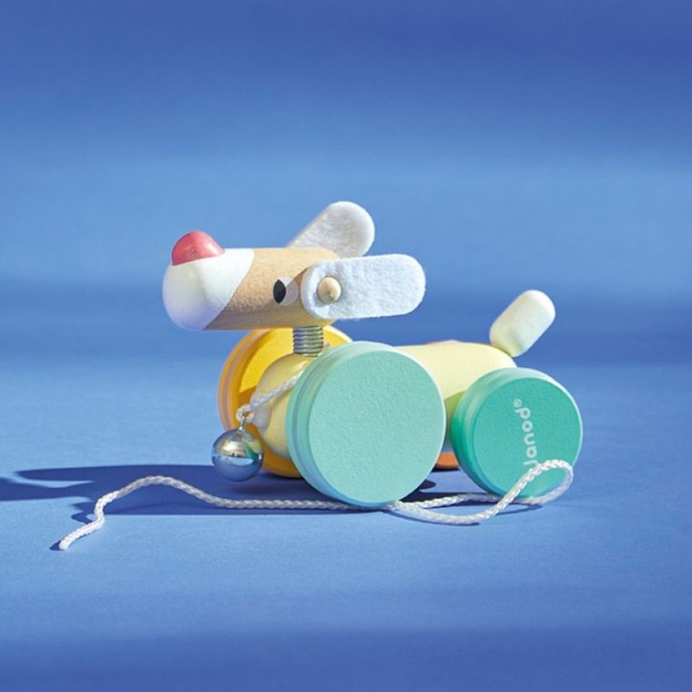 Janod, Zigolos, piesek drewniany do ciągnięcia