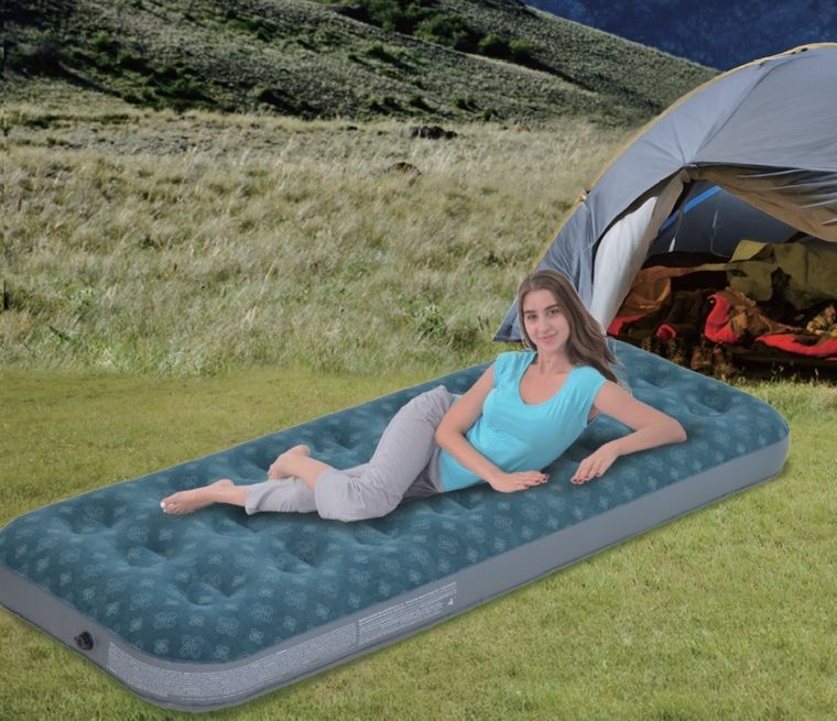 Jilong, materac flokowany 1-osobowy z nadrukiem 3D, 191-73-22 cm