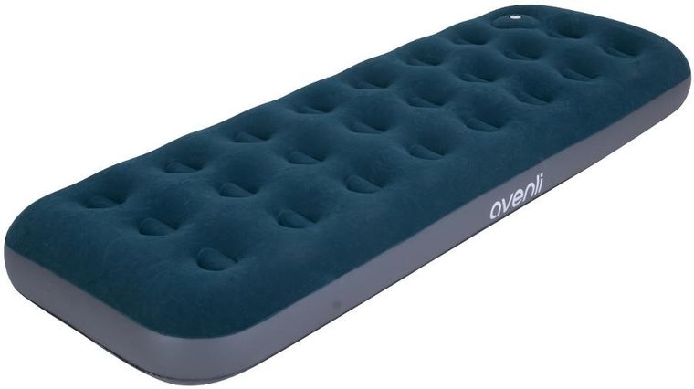 Jilong, materac flokowany z wbudowaną pompką nożną, 1-osobowy, 191-73-22 cm