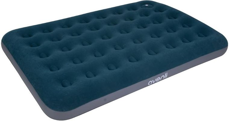 Jilong, materac flokowany z wbudowaną pompką nożną, 2-osobowy, 191-137-22 cm