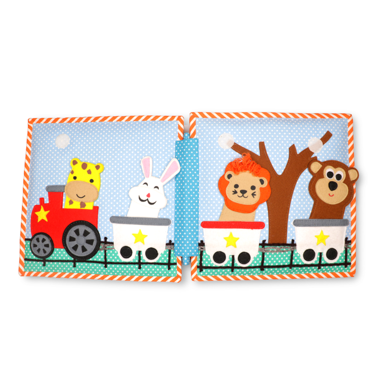 Jolly Designs. Karnawał. Książeczka sensoryczno-manipulacyjna