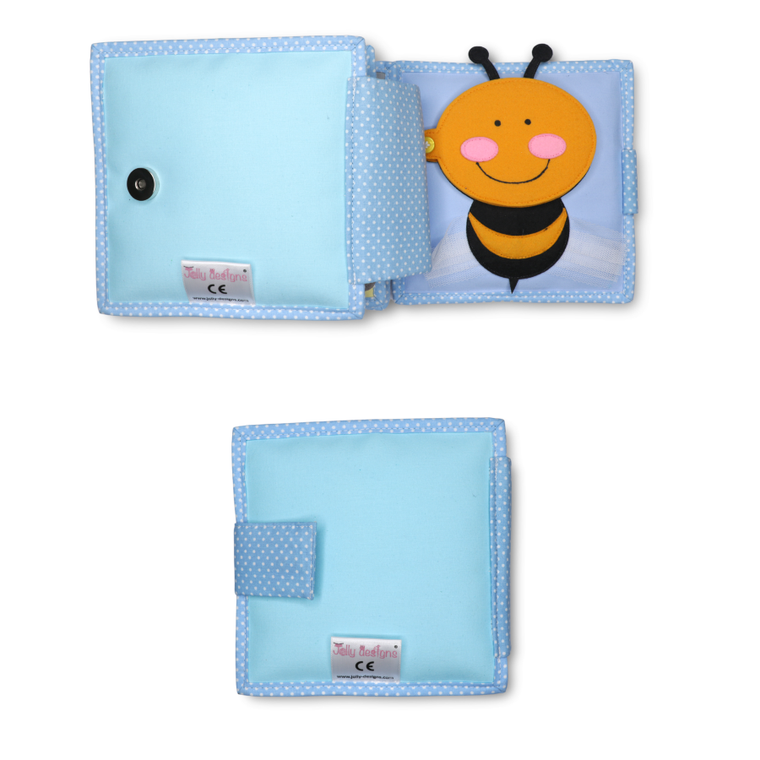 Jolly Designs. Pszczółka. Książeczka sensoryczno-manipulacyjna