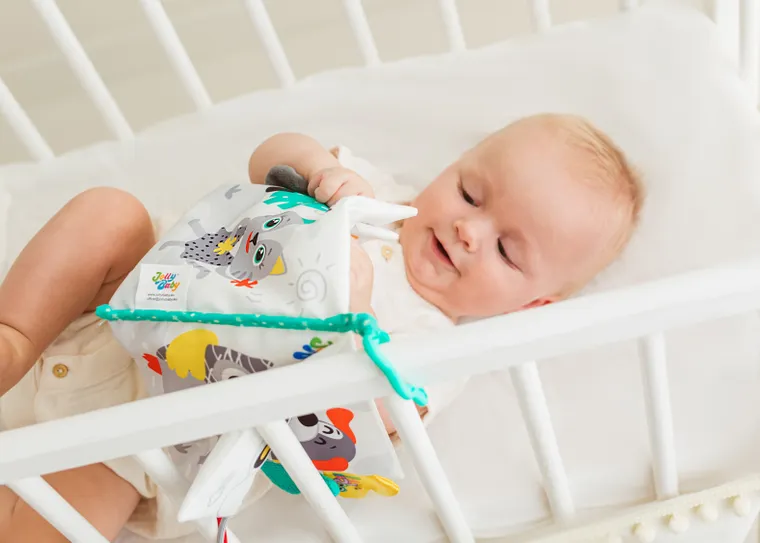 JollyBaby, Sprytne zwierzaki, miękka książeczka sensoryczna
