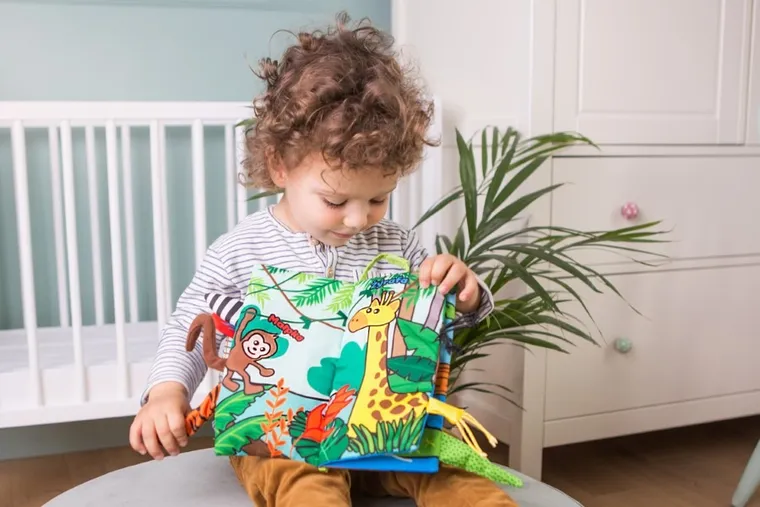 JollyBaby, Zwierzaki Dżungli, miękka książeczka