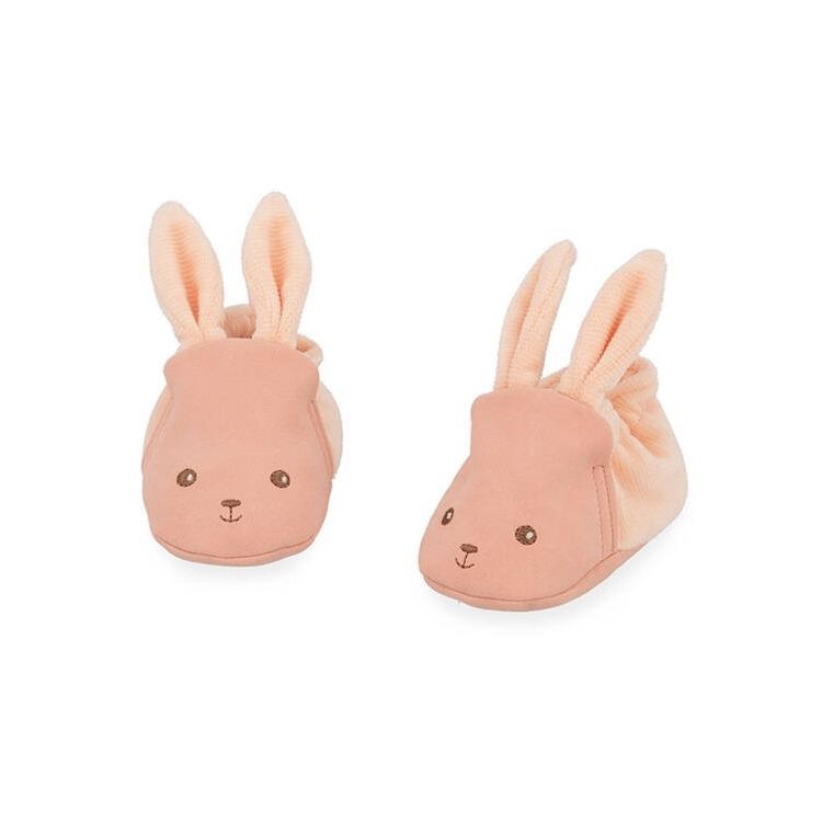 Kaloo, Lapinoo, Królik, zestaw prezentowy 3w1: komforter + gryzak + buciki, brzoskwiniowy