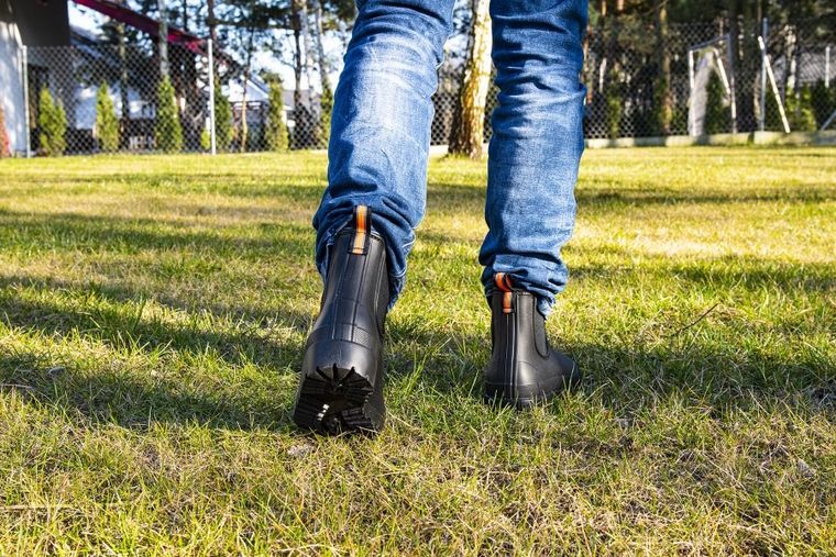 Kalosze męskie, czarne, Chuck, Lemigo