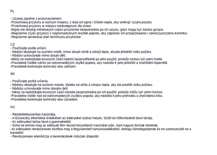 Kaminer, przybory do kominka