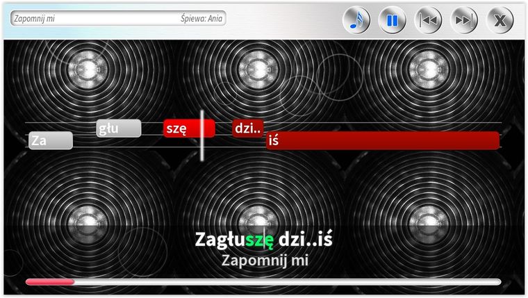 Karaoke girl z mikrofonem. Nowe piosenki. PC-DVD