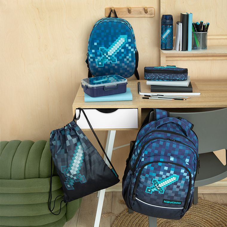 Kayokki, piórnik, owalny, Piksele niebieskie