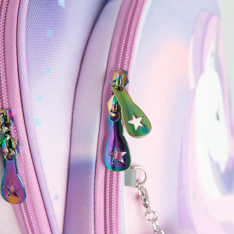 Kayokki, plecak szkolny, 1-komorowy, Jednorożec, fioletowy
