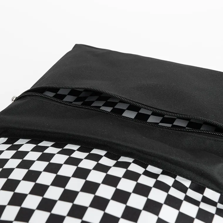 Kayokki, plecak szkolny, 1-komorowy, Szachownica, czarno-biała