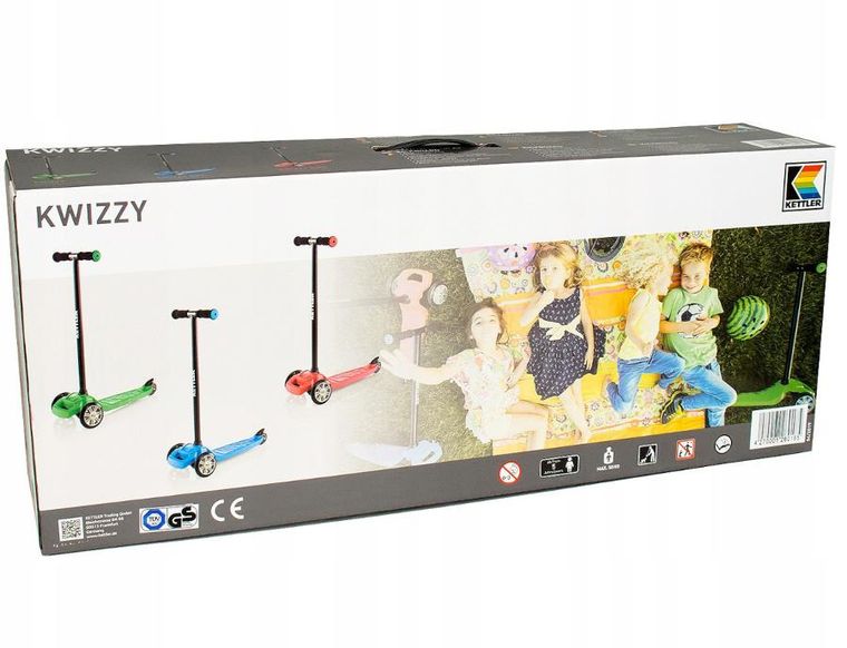 Kettler, Kwizzy, hulajnoga, balansowa, niebieska, 3 kołowa