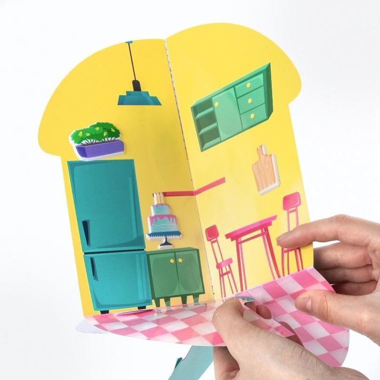 Kidea, domek kotków 3D, zestaw kreatywny