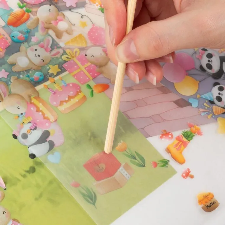 Kidea, kalkomania, zestaw kreatywny, misie