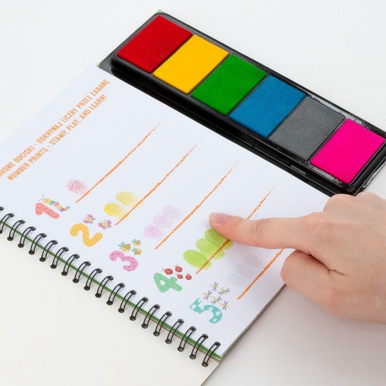 Kidea, Kreatywne Zoo, kolorowe odciski, zestaw edukacyjny