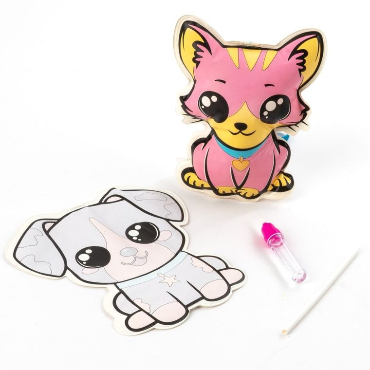 Kidea, Magiczne zwierzaki 3D malowane wodą, zestaw kreatywny