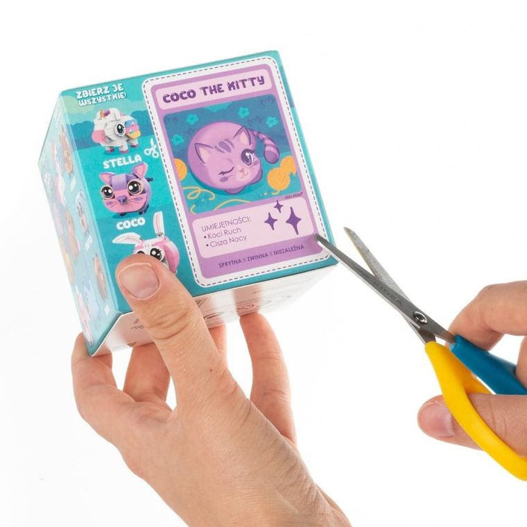 Kidea, Snapets, klocki, fioletowy kot, 84 elementy