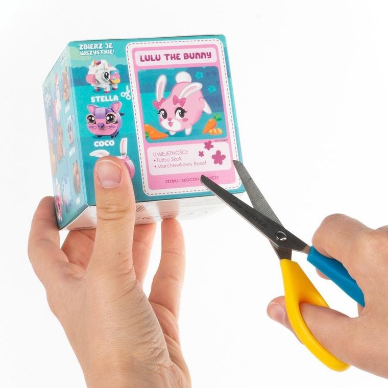 Kidea, Snapets, klocki, różowy królik, 75 elementów