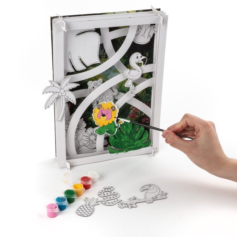 Kidea, Tajemnice tropików, obraz 3D, zestaw do malowania