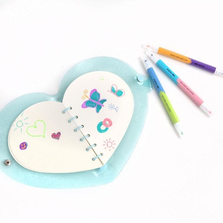 Kidea, zakreślacze dwustronne, 10 kolorów