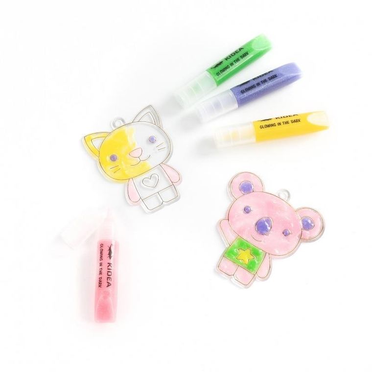 Kidea, Zawieszki świecące w ciemności, Misie, zestaw kreatywny