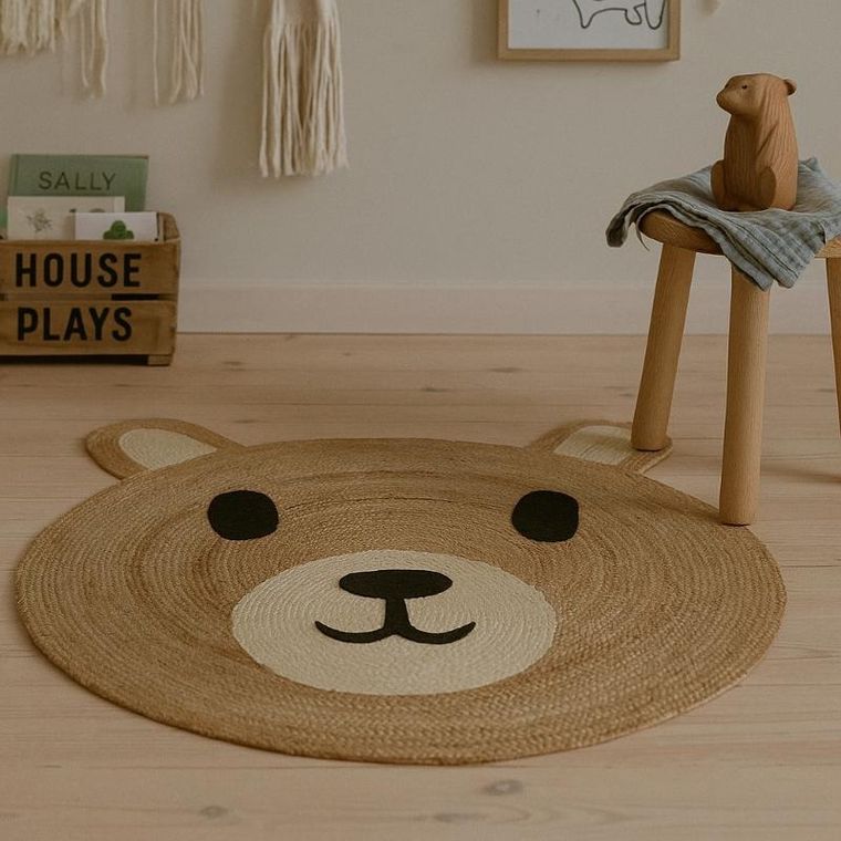 Kids Collection, Nimi, dywanik do pokoju dziecięcego, miś z uszkami, 90 cm