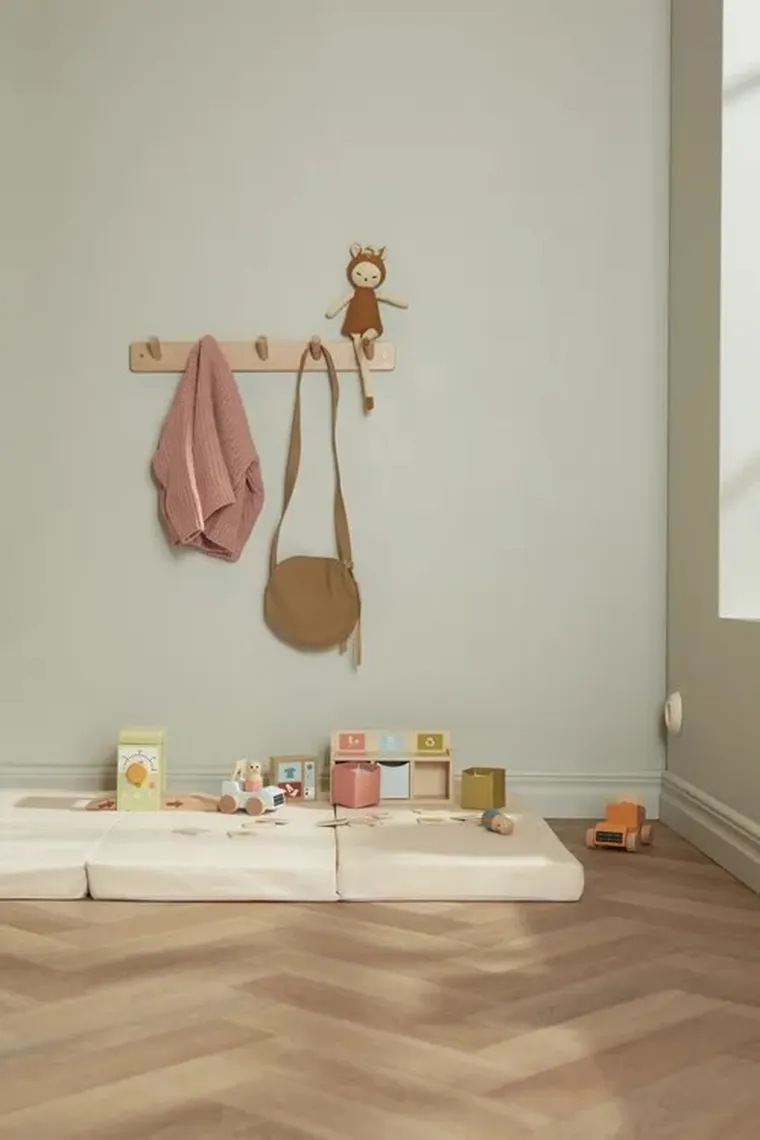 Kid's Concept, składana mata niemowlęca, biała, 105-75-5 cm