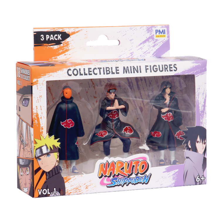 Kids World, Naruto, Shippuden, figurka kolekcjonerska, 3 szt.