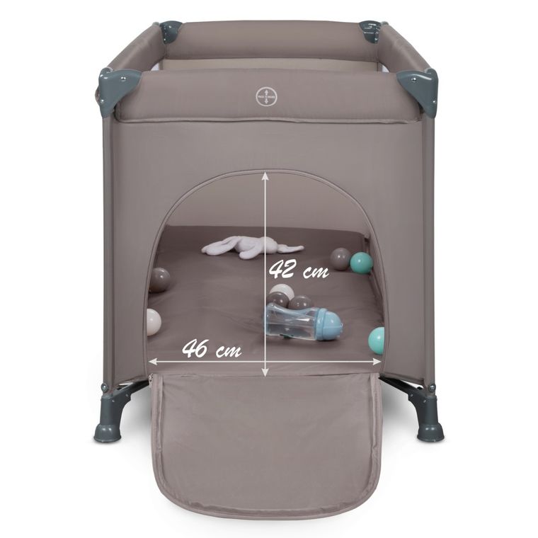 Kidwell, Blissy Basic, łóżeczko turystyczne jednopoziomowe, sand beige