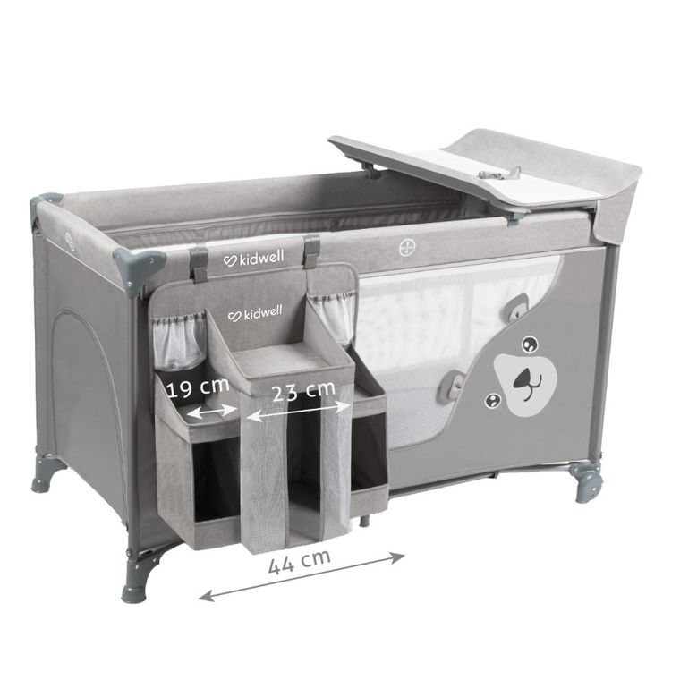 Kidwell, Blissy, łożeczko turystyczne, gray