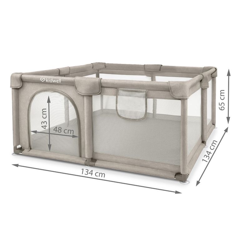 Kidwell, Fanko, kojec, beige, 130-130 cm