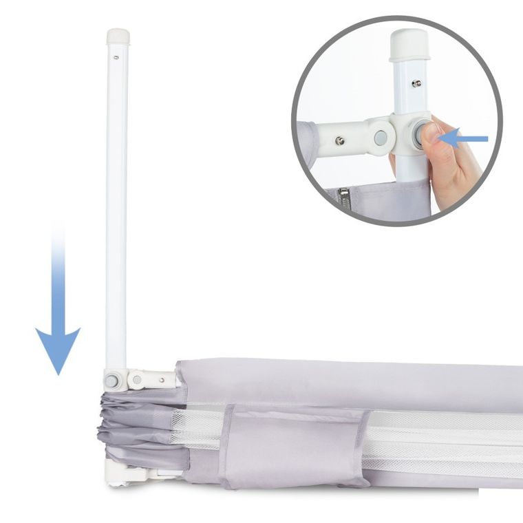 Kidwell, Tiva 160, barierka do łóżka, gray