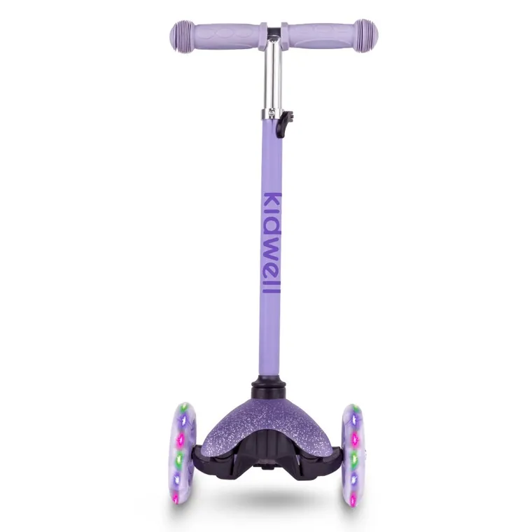 Kidwell, Uno, hulajnoga 3-kołowa LED, balansowa, fioletowa