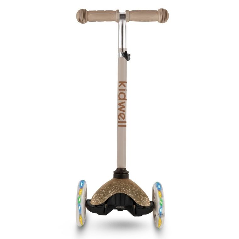 Kidwell, Uno, hulajnoga 3-kołowa LED, balansowa, złota