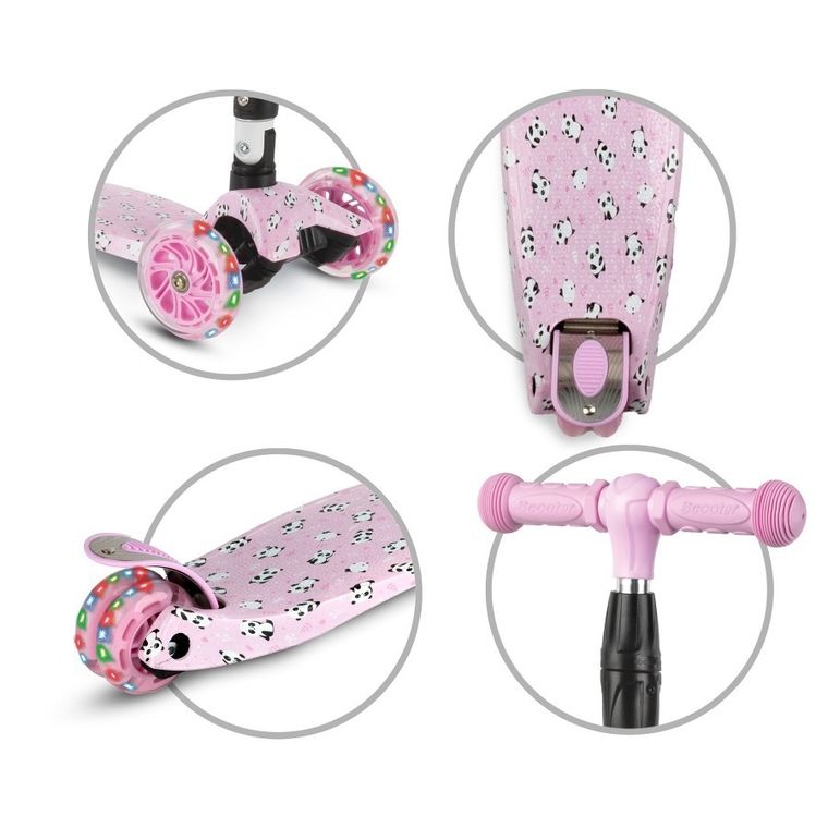 Kidwell, Vento, hulajnoga 3-kołowa, balansowa, panda