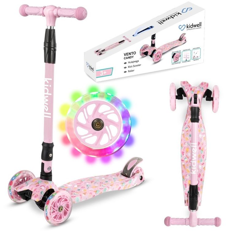 Kidwell, Vento, hulajnoga 3-kołowa, balansowa, słodycze