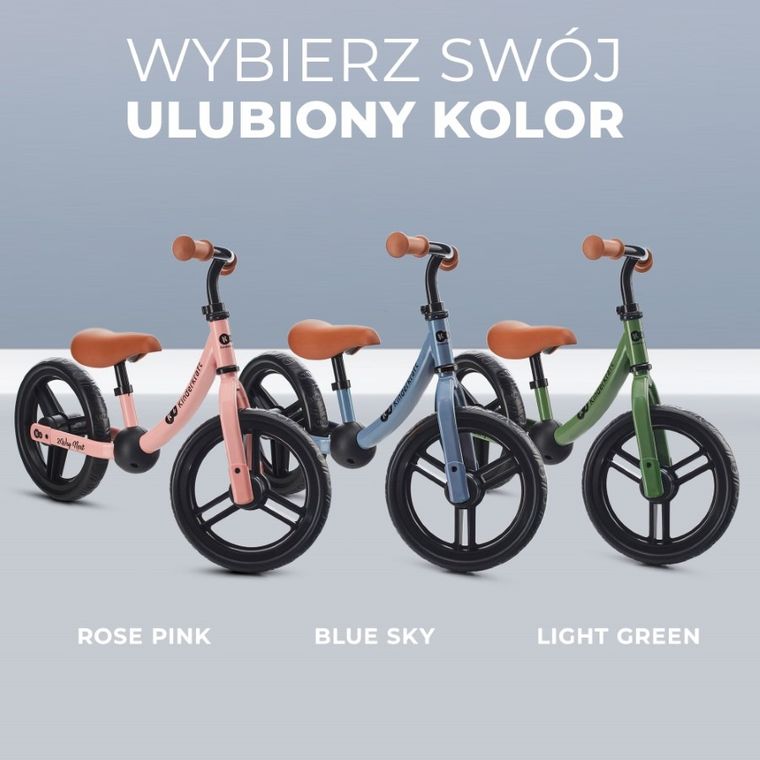 Kinderkraft, 2Way Next 2022, rowerek biegowy, Light Green